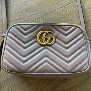 Gucci Double G Marmont Small Camara Crossbody Bag